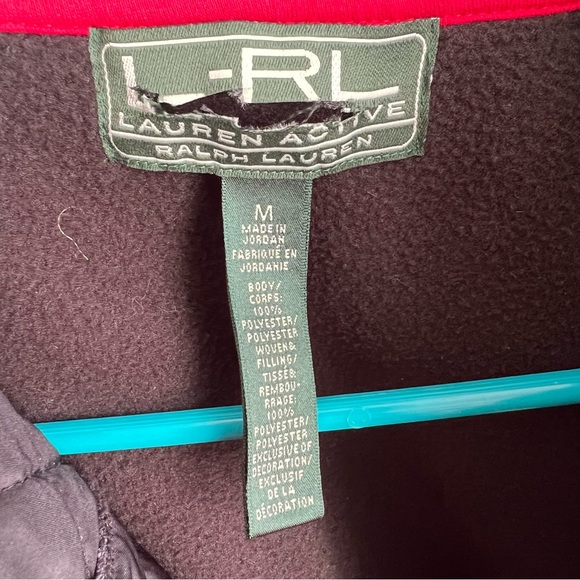 Lauren Ralph Lauren quarter zip quilted western tribal print fleece size Medium - Picture 8 of 9